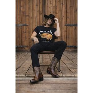 Gothic Western Cowboy Boots – Mexican Made, Scroll Embroidery, Outlaw Heritage